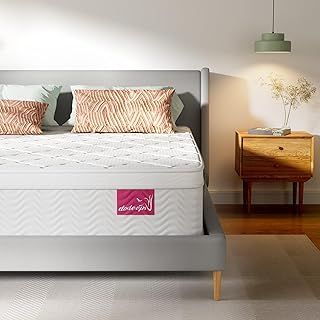 10.2 Inch King Size Mattress 9-Zone Pocket Sprung Mattress with Memory Foam and 3D Fabric - Orthopaedic Mattress (5FT(150 x 200 x 26cm)) …