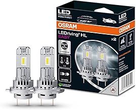 OSRAM LEDriving HL EASY ≜ H7/H18, LED high and low beam lamp, Cool White 6500K, no accessory needed, offroad use only - no ECE, 2 lamps