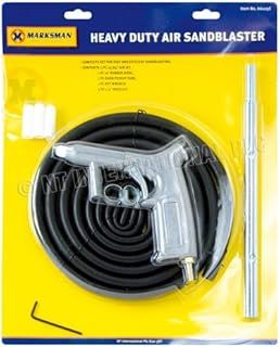 New Heavy Duty AIR Sand Blaster GRIT Shot Blasting Sandblaster Gun SANDBLASTING KIT | Sandblaster Siphon Feed Blast Gun KIT Rust Remove HIGH Speed Removal Tool