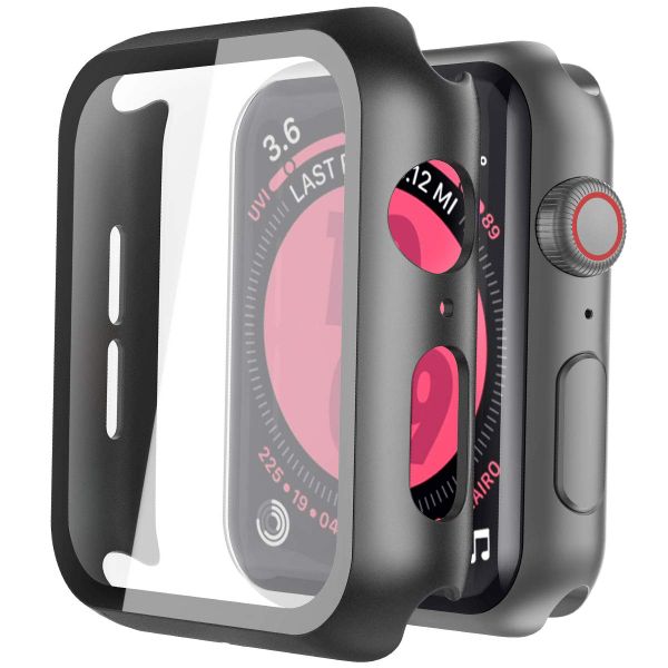 Piuellia 2 Pack Black Case for Apple Watch SE3/SE2/SE/Series 6/5/4 44mm