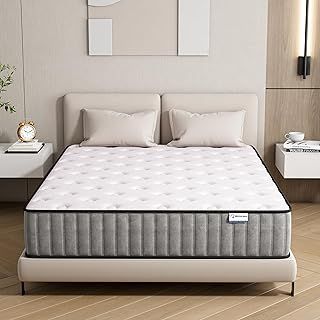 21CM Double Mattress – The Innerspring Hybrid Memory Foam Bed in a Box for Ultimate Support and Pressure Relief，Double Size Mattress(190x135x21CM)