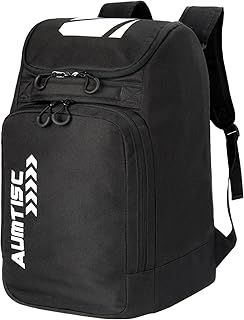 AUMTISC Ski Boot Backpack Boot Bag Ski Backpack for Boots Helmet Boot Helmet Goggles Gloves Ski Equipment