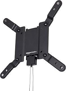 Amazon Basics Fixed Flat TV Wall Mount for 12 - 40 inches TVs and VESA 200 x 200, Black