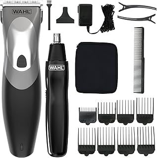 Wahl Clip N Rinse Hair Clipper for Men, Gifts for Him, Head Shaver, Men's Hair Clippers, Nose Trimmers for Men, Cordless Clippers, Washable Head, DIY Haircuts, Easy Home Haircutting