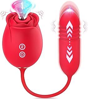 Strong Sucking Vibrator Sex Toys for Women, High-Speed Thrusting Vibrators with 9 Sucking & 9 Thrusting Couples Sex Toy, Suction Vibrater for Clitoral Nipple Anal G-spot Prostate Adult Toys