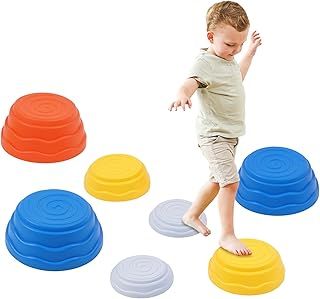 Sensory Balance Stepping Stones Kit for Toddler,Outdoor Play Equipment for Children Garden,Balance Toys,Indoor Obstacle Course Games for Exercise,Gifts for Boys and Girls