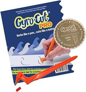 Genuine Gyro-Cut® PRO Tool with Deep Blade Fitted Gyrocut Gyrocutter Fabric Leather Denim Cutter Applique Craft Crafting