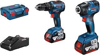 Bosch Professional 18V System Cordless Combi Kit: GSB 18V-55 + GDR 18V-200 (including 2x 3.0Ah battery, charger GAL 18 V-20, L-BOXX) - Amazon Exclusive Set