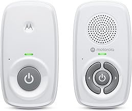 Motorola Nursery AM21/MBP21 Audio Baby Monitor - Digital Baby Monitor with DECT Technology for Audio Monitoring - 300 Meter Range - High Sensitivity Microphone - White