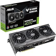 ASUS GeForce RTX 4070 Super 12G TUF Gaming OC Graphics Card - 2580MHz Boost Clock, GDDR6X, PCIe Gen 4, DLSS 3, HDMI 2.1a, 3 x DisplayPort 1.4a (Supports 4K & 8K HDR)