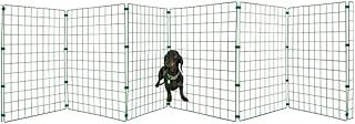 Free Standing Dog Gate - 60cm x 5ft Metal Fence Panels - 50x50mm Portable Wire Fencing for Dogs - Dog Fence for Indoor or Outdoor Use - Foldable Puppy Playpen