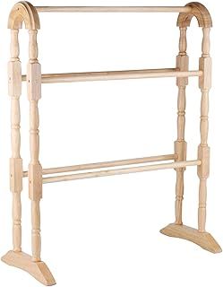 APOLLO 1-Piece 63 x 78 x 30 cm Hevea Towel Rail Natural