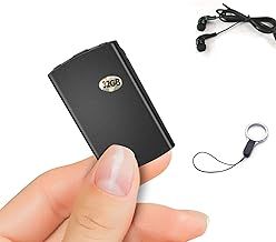Voice Recording Device, Small Voice Recorder 32GB with 384 Hrs Storage Capacity, 24 Hours Continuous Recording, Portable Audio Recorder Dictaphone with for Meeting Lecture (3.5mm Earphone Included)