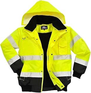 Portwest C465 Hi-Vis 3-in-1 Contrast Bomber Jacket Yellow/Black, X-Large