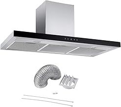 Cookology LINT1001BK/A++ Energy A++ Rated Black Linear Extractor 100cm Designer Chimney Cooker Hood