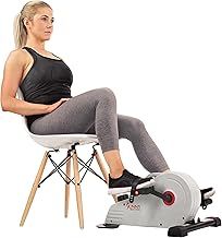 Sunny Health & Fitness Magnetic Under Desk Pedal Exerciser, Dual Function Mini Exercise Cycle Bike With Low Profile Design