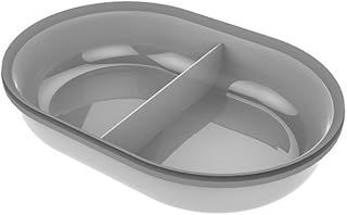 Sure Petcare SureFeed Split Pet Bowl with Integrated Seal, Compatible with Sure Petcare SureFeed Microchip Pet Feeder with Sealed Lid, Works for Wet and Dry Food, Keeps Food Fresh, Grey