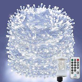Fairy Lights Outdoor Waterproof, 80M 800 LED Christmas Lights Mains Powered Plug in Fairy Lights with Remote/Timer, 8 Modes for Bedroom,Garden,Indoor/Outdoor, Christmas(Cool White)