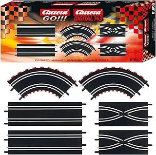 Carrera 20061600 Extension set 1 — extension set for the GO!!! , GO!!! PLUS or DIGITAL 143 — Easy change of tracks, 30.48 x 12.7 x 12.7 cm, Black