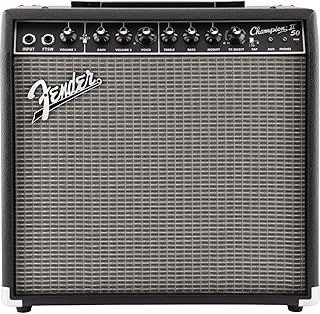 Fender Champion II 50, Combo Guitar Amp, 50W, Suitable For Electric Guitar, More Power, Upgraded Effects and Amp Models, Black/Silver