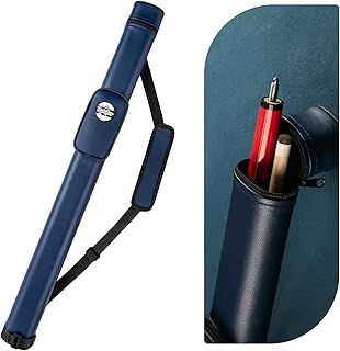 Trymaker Snooker Cue Case, 1×1 Hard Pool Cue Case Holds 1 Complete of 2-Piece Cue (Not for 3/4 Cues), Made of Faux Leather Snooker Accessories