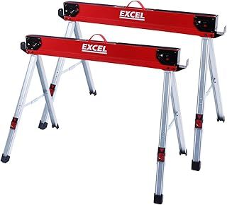Excel Steel Sawhorse Heavy Duty Twin Pack 1178kg Capacity