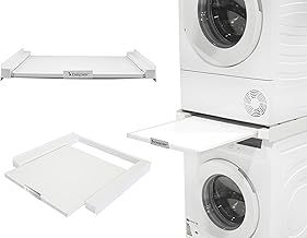 BEPER C206UTI005 Washing Machine Stacking Kits with Security Belt and Non-Slip Adhesive Included