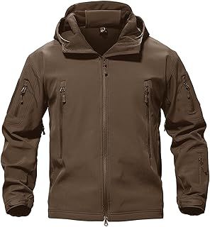 Men's Waterproof Tactical Jackets Winter Outdoor Hiking Softshell Jacket Fleece Lining