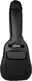 Bray Full Size Midnight Black Guitar Cover Case Padded Gigbag For RockJam, Epiphone, Les Paul, Fender Squier & SGR Electric Guitars (Max. 41")