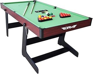 6FT Folding Snooker Table Pool Table Set Steady Space Saving Billiards Table with All accessories, Great for Kids and Adults