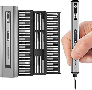 ARROWMAX Mini Electric Screwdriver, 60-in-1 Precision Electric Screwdriver Set with Magnetic Bits, 5 Torque Modes, Cordless Screwdriver Repair Tool Kit for Phone, DIY, Watch, Laptop (SES Nano Plus)