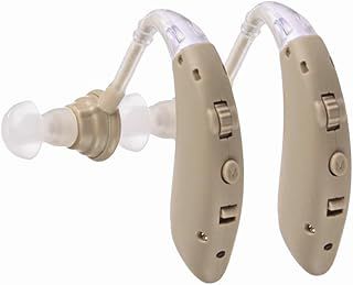 Hearing Amplifier Aid Rechargeable Digital Personal Sound Amplifier Devices PSAP for Seniors,Behind The Ear,BTE,TV,2-Pack