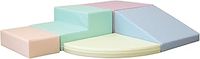 IGLU Soft Play Corner Climber Soft Play Shapes with Anti Slip Indoor Soft Play Equipment Blocks for Motor Skill Development (light pastel)