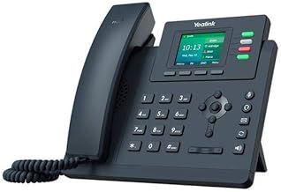 Yealink SIP-T33G Entry-level IP Power over Ethernet Corded Phone with 4 Lines, HD Voice and 2.4 Inch LCD Colour Display with Backlight (320 x 240 Pixel) - Black