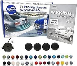 Automotive DPS400 Reverse Parking Sensors Auto Express Award Winning In 32 Colours 4 Ultrasonic Radar Sensors Kit Audio Alert System Matt & Gloss Black +30 More Colours (Matt Black)