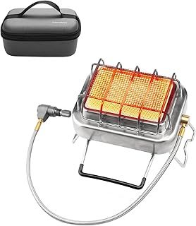 Fire-Maple Sunflower Portable Heater Camping Stove, 2 in 1 Outdoor Gas Heater Stove, Ideal for Ice Fishing, Hiking, Hunting and Wildlife Watching, Suitable for 1-2 people