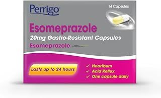 Perrigo 20mg Esomeprazole Heartburn & Acid Reflux Control – 24-Hour Acid Reducer for Indigestion & Heartburn – Fast-Acting, Delayed-Release Capsules – Reduces Stomach Acid 14 Count