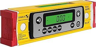 STABILA TECH 196 DL 23 cm Digital Spirit Level IP67 Waterproof and Dustproof 2 Digital Displays Calibration-Free Display Modes °,%, mm/m, in/ft, Bag