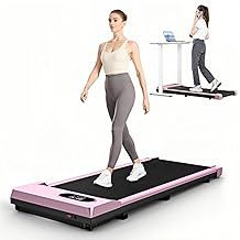 Bigzzia Walking Pad Treadmill, 3 in 1 Under Desk Treadmill, 2.5HP Treadmills for Home/Office with LED Display and Lightweight Design, Remote Control, Installation Free