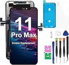 JQYDZH for iPhone 11 Pro Max Screen Replacement Retina 6.5" Haptic Touch LCD Display Digitizer Assembly with Repair Tool Kits, Waterproof Tape, Compatible with A2161, A2218, A2220(6.5inch)