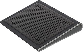Targus Dual Cooling Fan Laptop Chill Mat, Adjustable Cooling Pad for 17-Inch Notebook, USB-A/Mini USB, Black/Grey (AWE55GL)