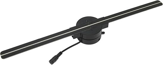 Wakects 3D Hologram Fan, 2000x224 Resolution Holographic Fan WiFi Hologram Projector Adjustable Angle Brightness with 224 LED Light Beads for Windows 10 Store Bar (UK Plug 100‑240V)