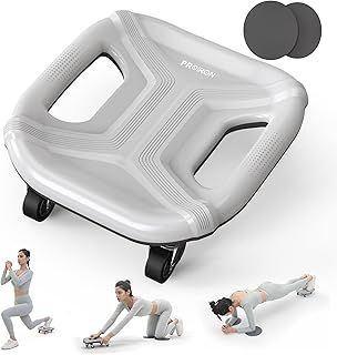 PROIRON Ab Roller Abdominal Wheel with Extra Thick Knee Mat - Non-slip Exercise Wheel for Core Ab Wheel Roll Ups Gym Fitness Strength Training for Men Women
