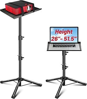 Projector Tripod Stand Laptop Stand Portable Projector Laptop Stand Multifunctional DJ Rack Stand with Adjustable Height for Outdoor Movies, Computer, Book, DJ Equipment CY0331