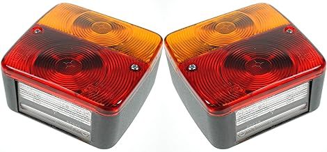 BITS4REASONS MAYPOLE NEW MODEL PAIR (2X) MP17B RADEX SQUARE COMBINATION LAMP, STANDARD FIT ON MAYPOLE REAR TRAILER BOARDS - REAR TRAILER LIGHTS