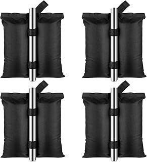 4Pcs Tent Weight Bag, Parasol Base Weights Bags, Weighted Sandbag, Gazebo Weight Bag, Garden Parasol Weight Bag, Heavy Duty Weight Bags for Tents, Gazebos, Parasols, Trampoline, Outdoor Furniture