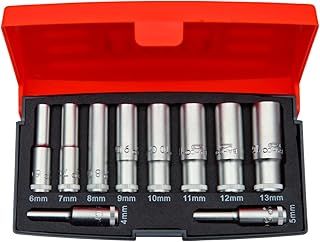S0810L 1/4in Drive Deep Socket Set of 10 Metric