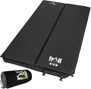 Trail Double Self Inflating Camping Mat Inflatable Sleeping Roll Mattress 5cm Thick