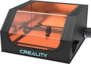 Creality Laser Engraver Enclosure with Vent, Laser Cutter Protective Cover with Fan and Pipe, Flame Retardant and Smoke-Proof for Creality and Other Laser Engraving Machine(72 * 70 * 40cm)