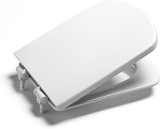 Roca 801511004 Replacement WC Toilet Seat with Standard Hinges, Compatible with Dama Senso, White, 42.5 x 36 x 2.51 cm